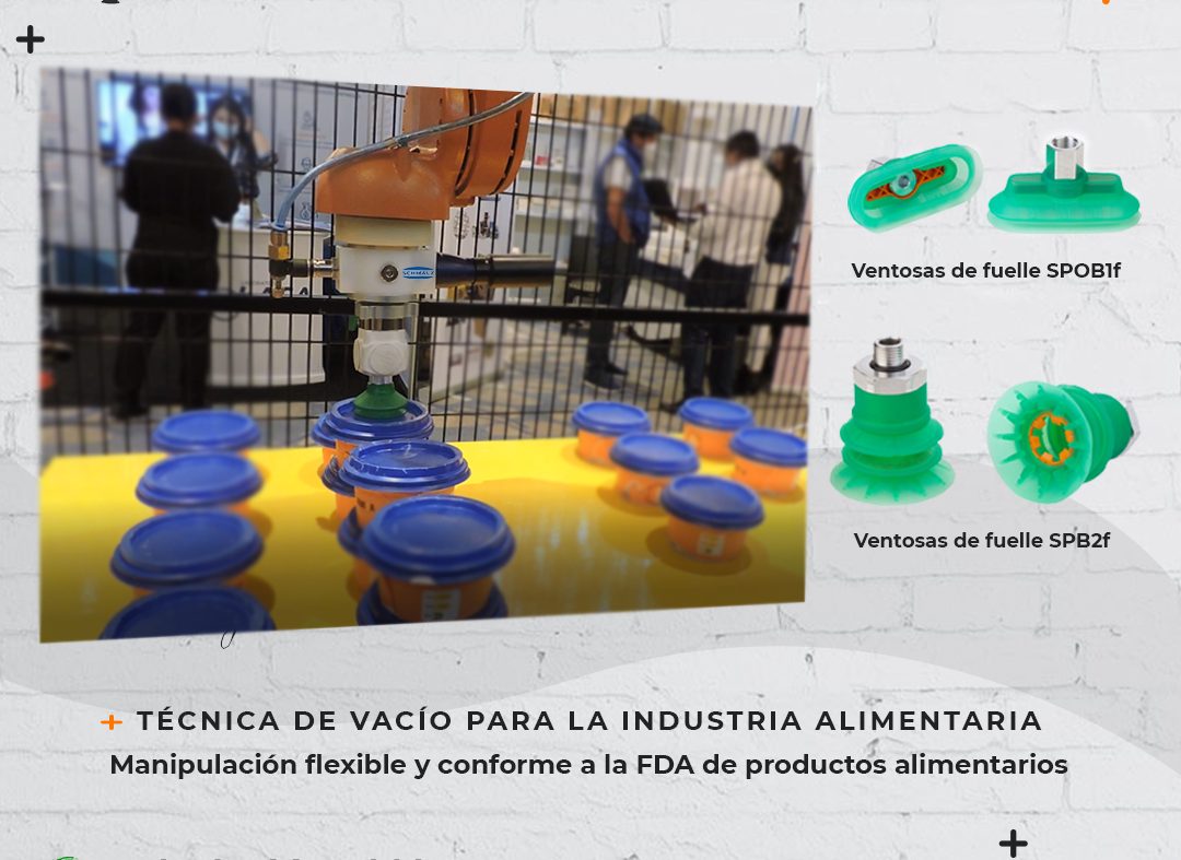 Técnica de vacío para la industria alimentaria - Schmalz en Ecuador
