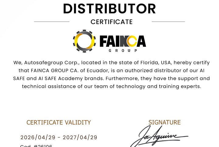 Fainca Group partner autorizado de AI Safe y AI Safe Academy en Ecuador